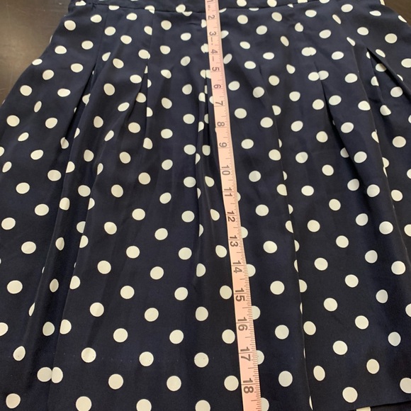 😻 2/$20 Blue & White Polka Dot J Crew Skirt 12 - Picture 7 of 9